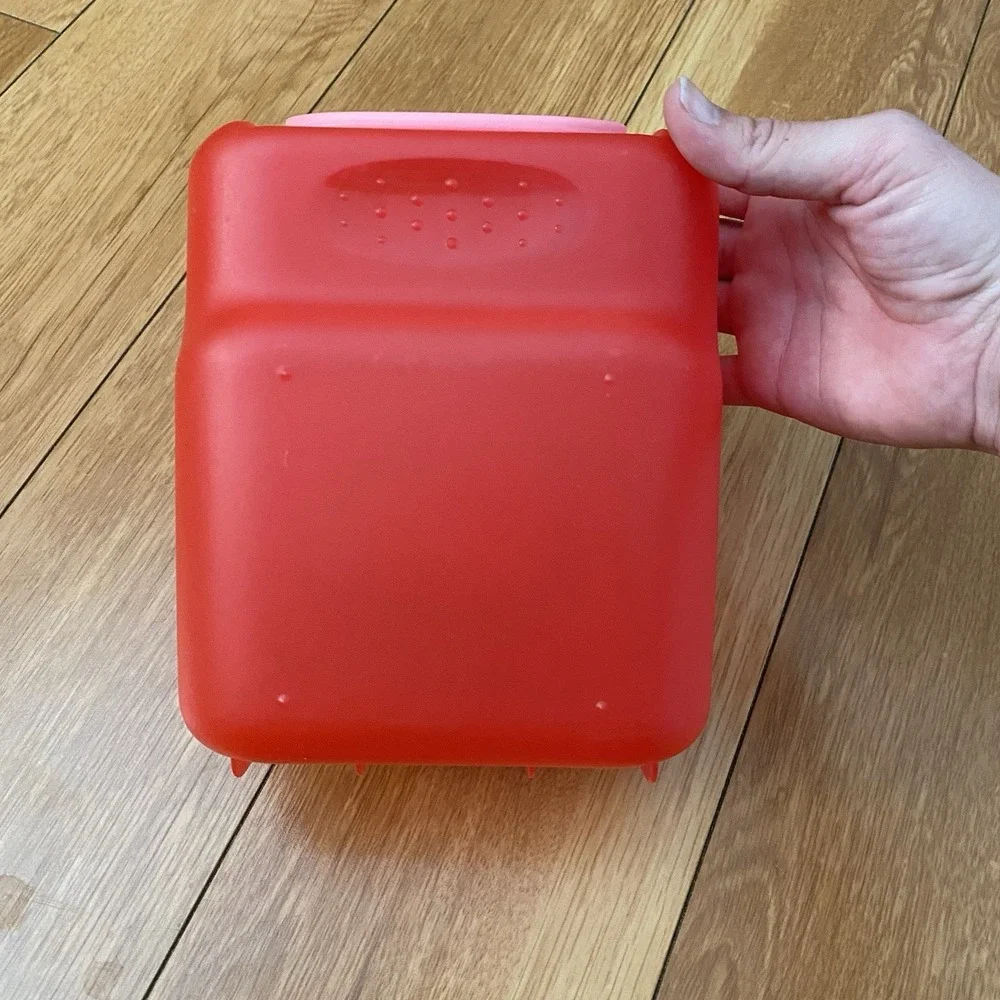 Sanrio 2015 Hello Kitty Pink Plastic Storage Carrying Case